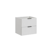 Mobile sottolavabo NOXERA – 60 cm – 2 cassetti – Colore bianco opaco – Da appendere