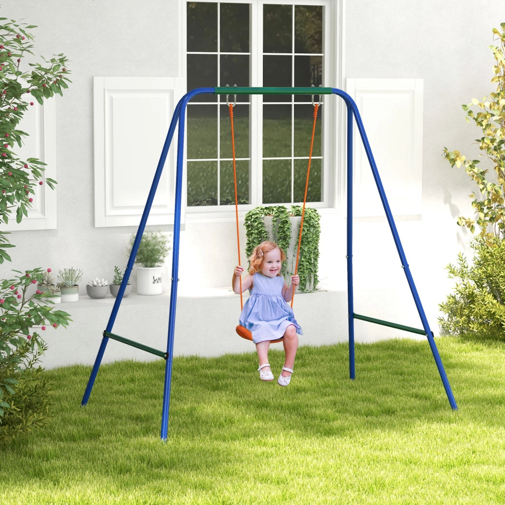 Altalena 2 posti per bambini ¨C Minimal ¨C arancione e blu