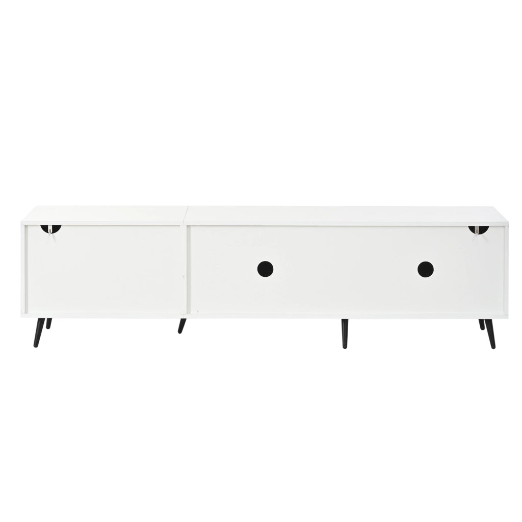 Cassettiera TV bianca in MDF lunghezza 180 cm