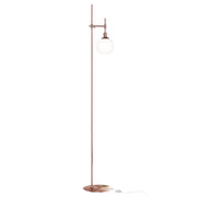 Lampada terra Maytoni Erich in rame sfera bianca E14
