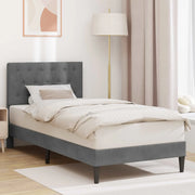 Struttura del letto-Giroletto Grigio Scuro 80 x 200 cm Velluto 838224