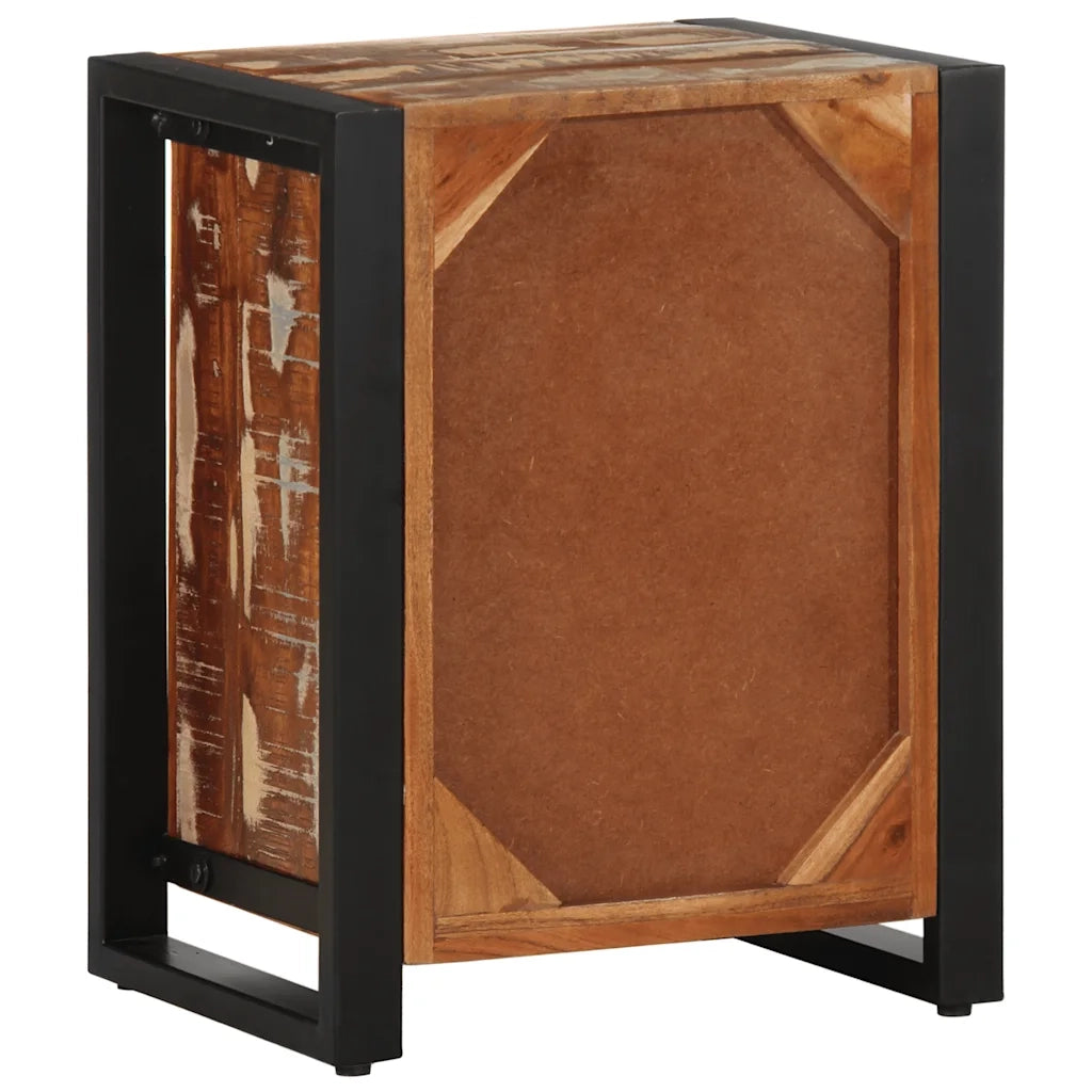 Comodini 2 pz Multicolore in Legno Massello di Mango Grezzo 4013562