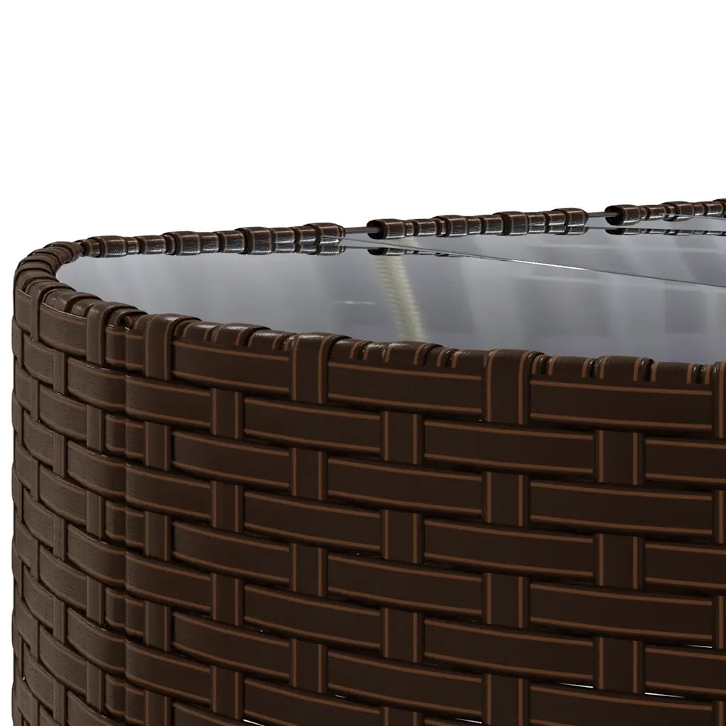 Set Divani da Giardino 8 pz con Cuscini Marrone in Polyrattan 3308389