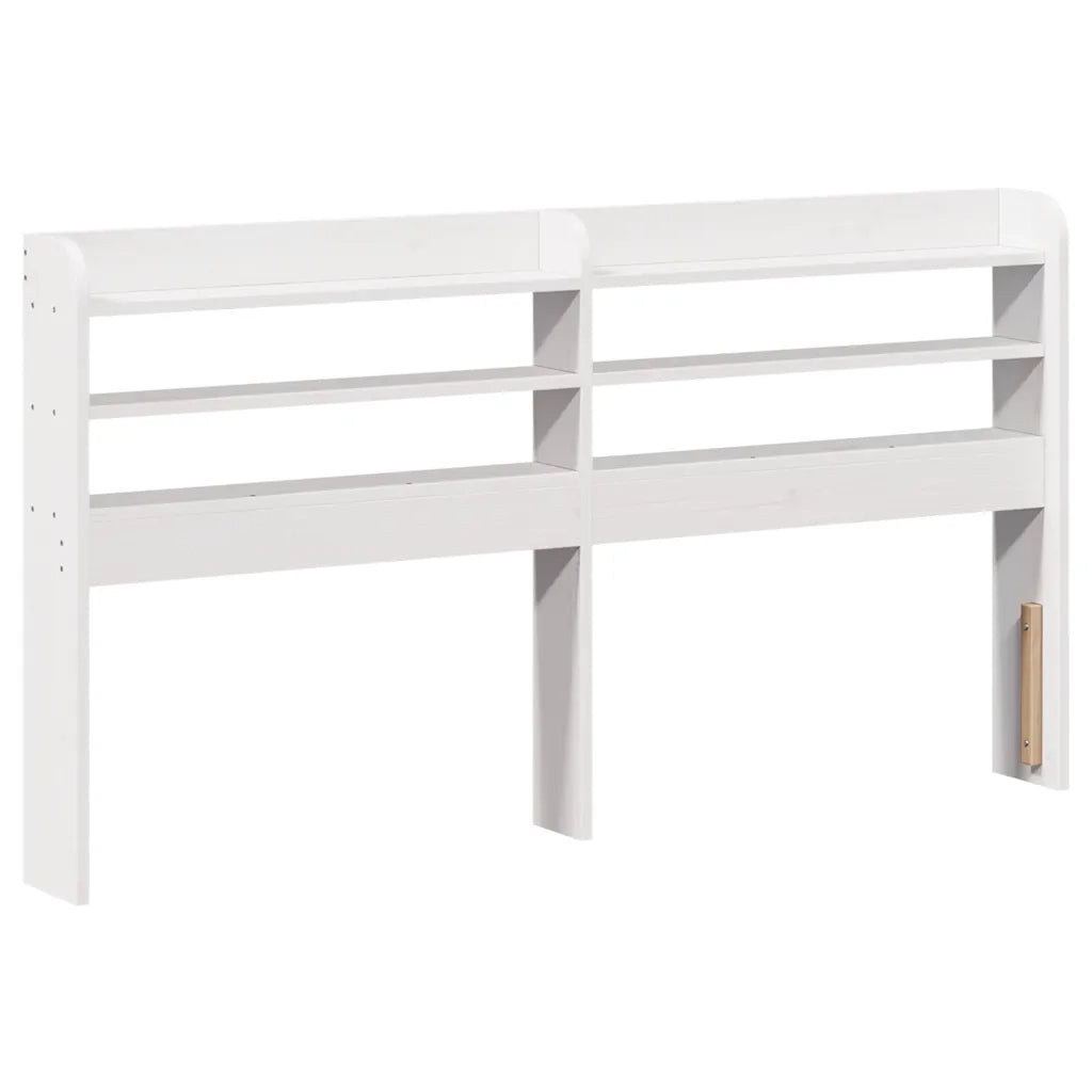 Letto senza Materasso-Struttura Letto Bianco 140x190 cm Legno Massello di Pino 129695