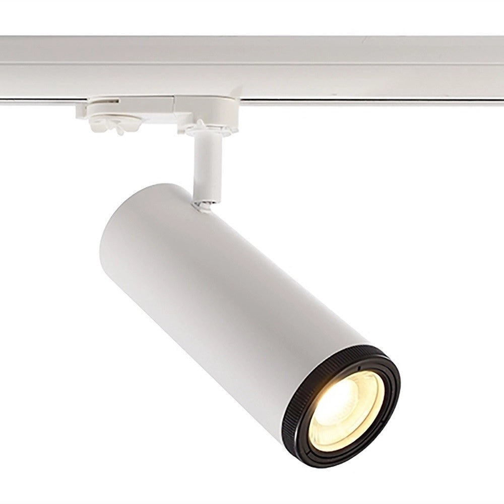 Trade Shop - Faretto Track Led Cob 14 Watt Binario Trifase Luce 3000k 4000k Orientabile 230v - -bianco Naturale      -