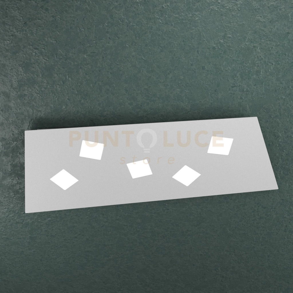 NOTE APPLIQUE-PLAFONIERA 5 LUCI GRIGIO 1140-5-GR