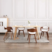 Sedie da Pranzo 4 pz in Legno Piegato e Similpelle 3054814