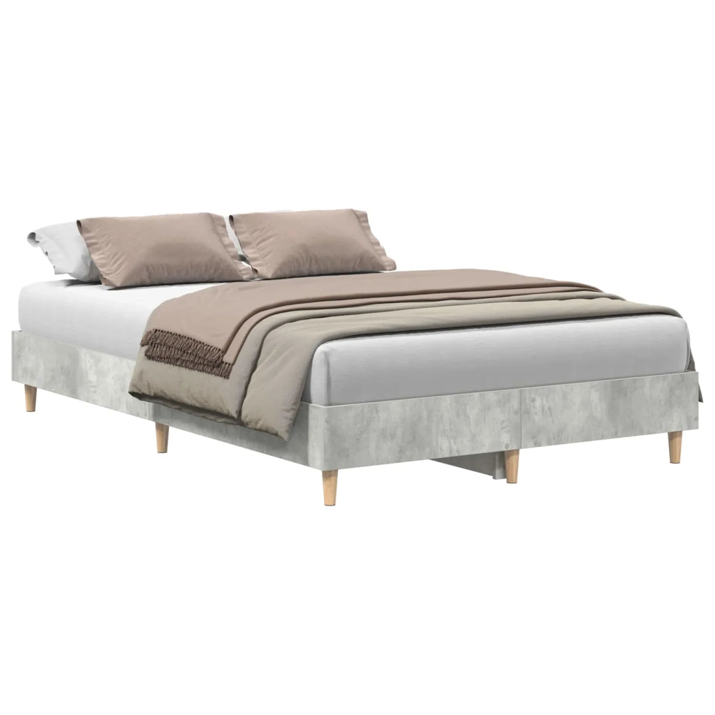 Struttura del letto-Giroletto Grigio cemento 193 x 123 x 25 cm