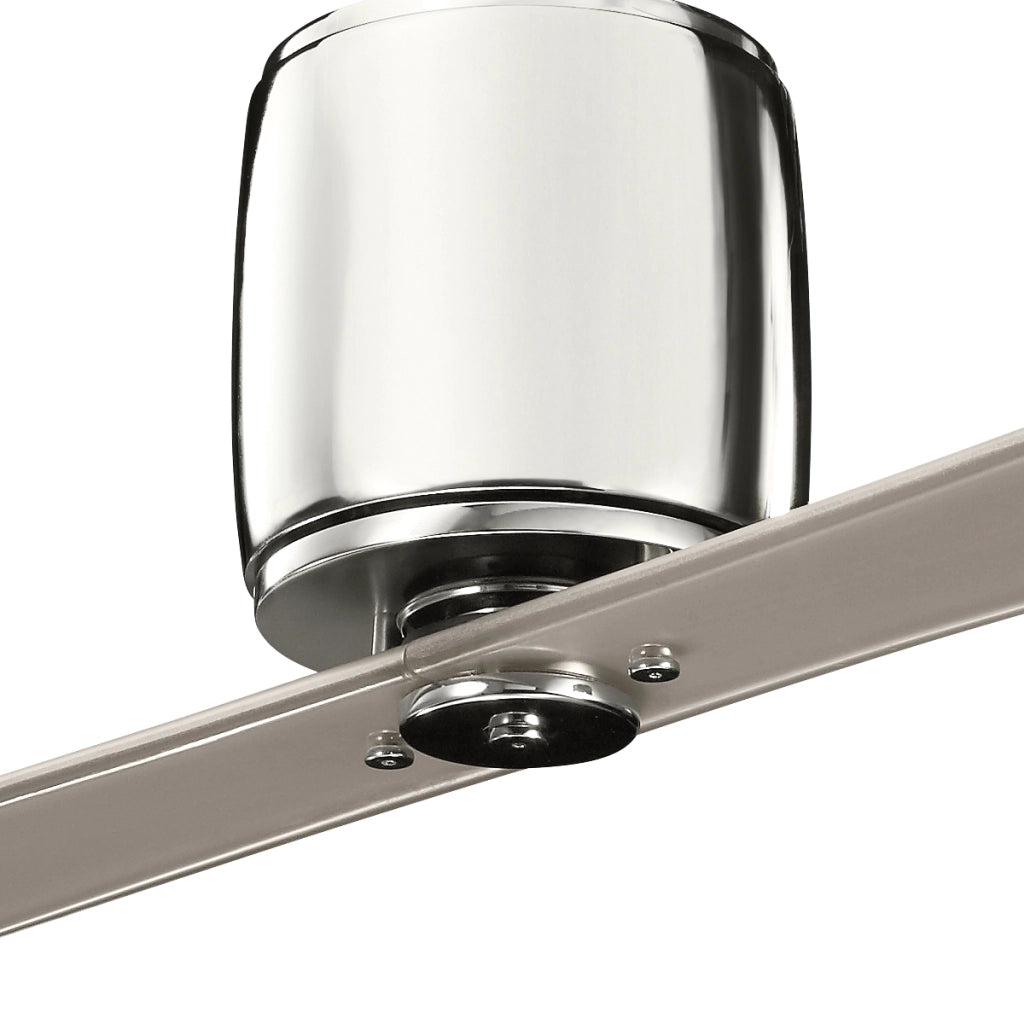 Kichler Ferron ventilatore soffitto 152cm nichel, telecom.