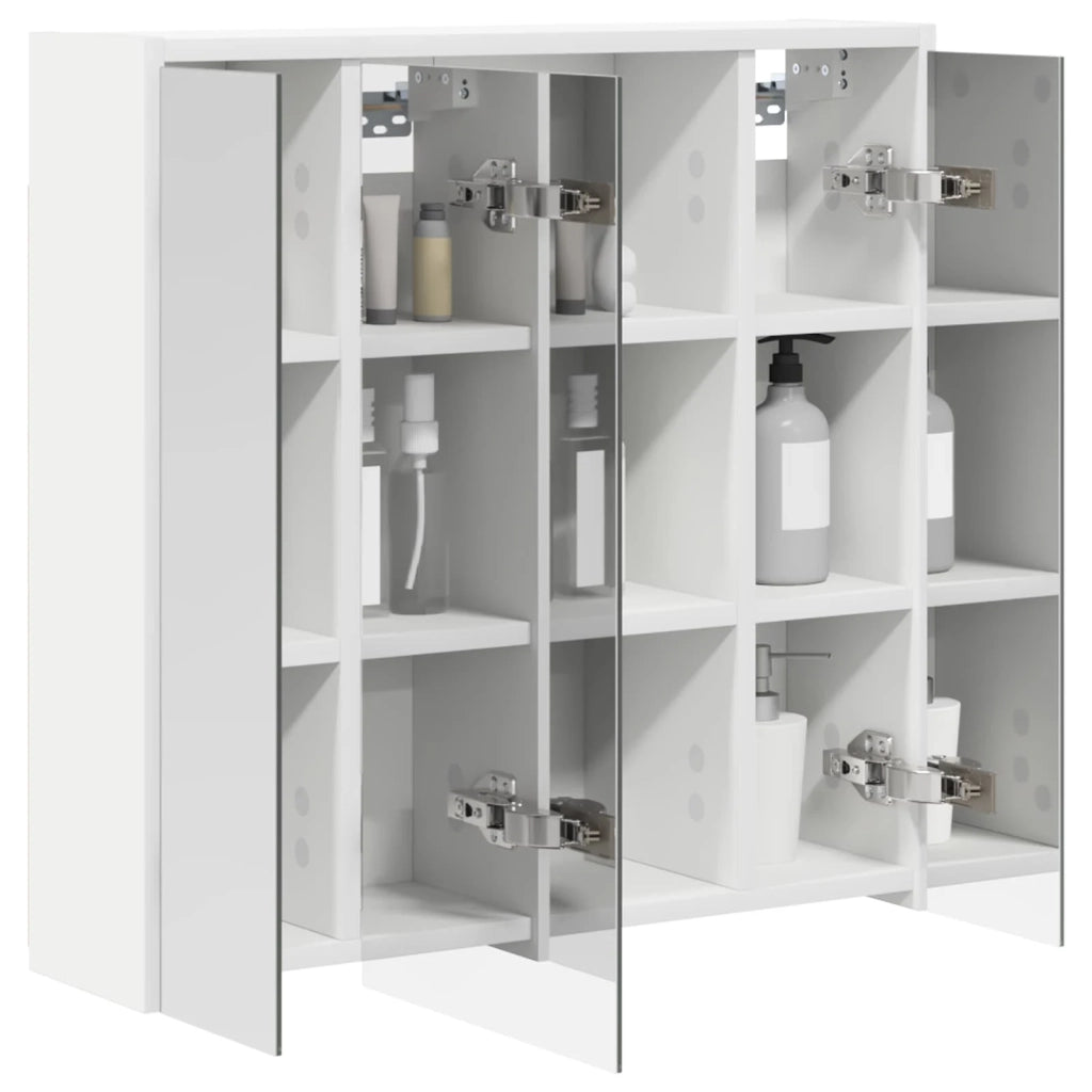 Mobiletto per specchio da bagno Bianco 63,5 x 16 x 62,5 cm 889151