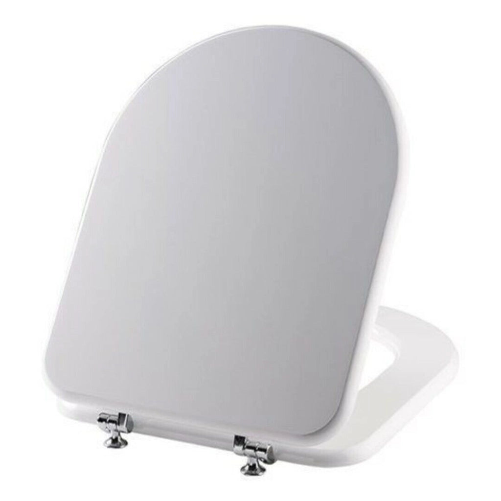 Sedile Copriwater Per Vaso Compatibile Square Bianco Lucido - Seba