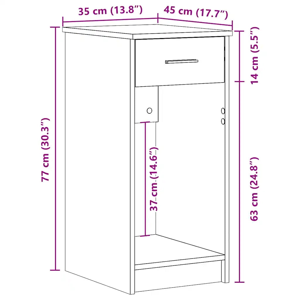 Supporto a Torre per Computer con Cassetto Grigio 35x45x77 cm 858745
