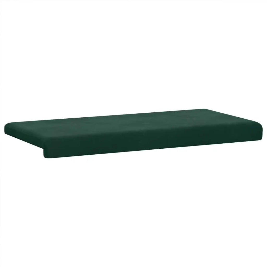 Cuscino per panchina Velluto (V) Verde Scuro Profondità 35 cm 42043254