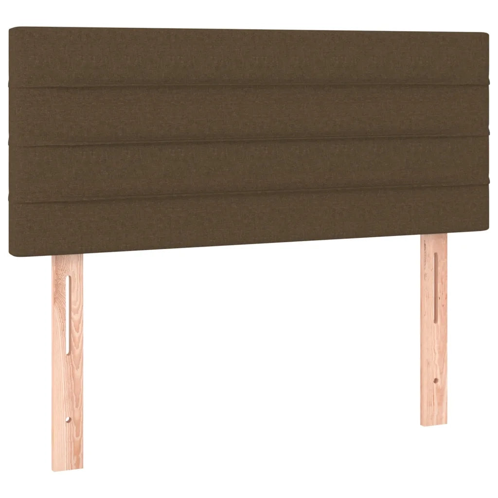 Giroletto a Molle con Materasso Marrone Scuro 120x190cm Tessuto 3269733