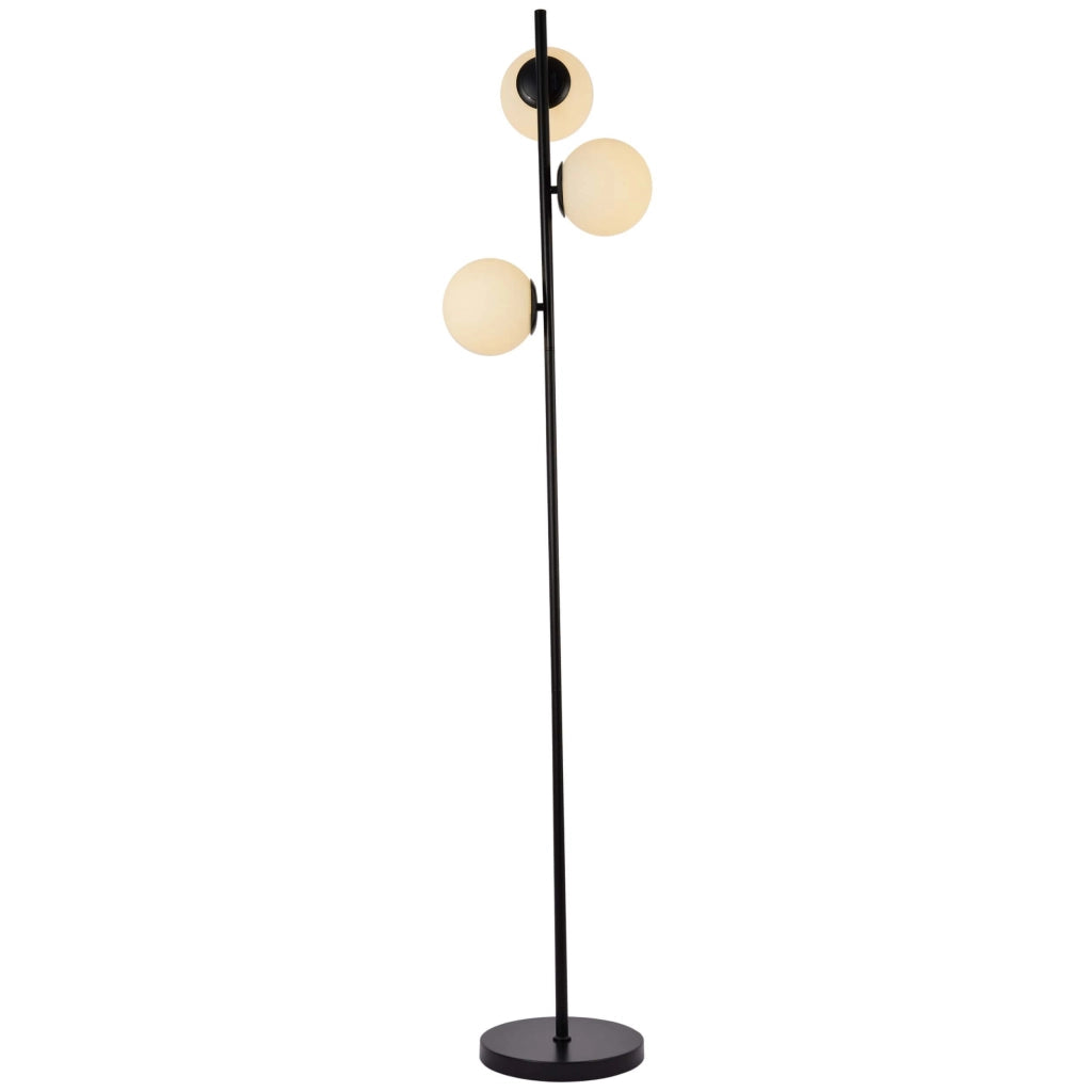 Lampada terra Dorado nera 3 luci E14 LightPrestige