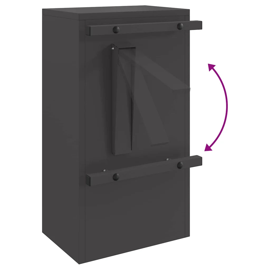 cassetta postalepastkastei Nero 30 x 20 x 55 cm Acciaio 874947