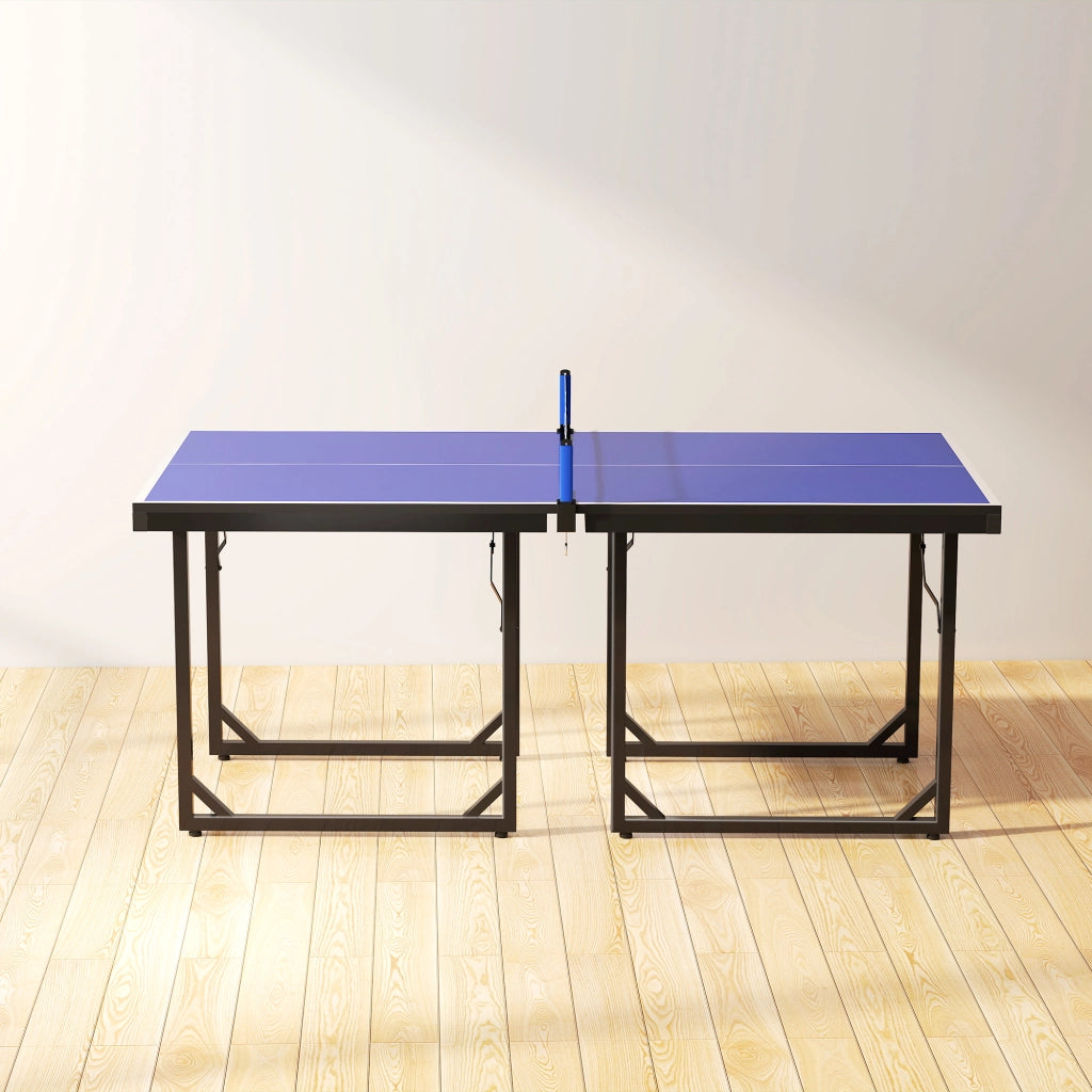 Tavolo da Ping Pong Pieghevole ¨C Minimal ¨C Blu Viola 182x91 cm