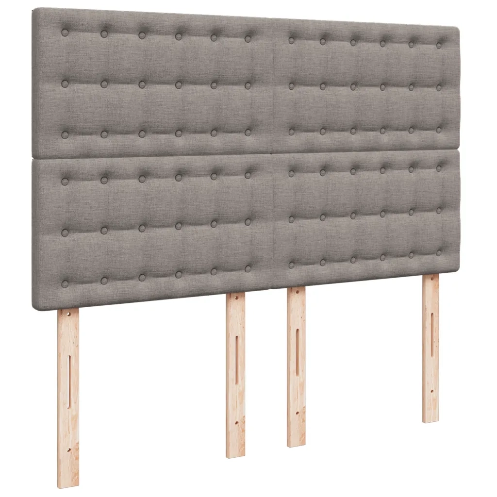 Giroletto a Molle con Materasso Tortora 160x200 cm in Tessuto 3290557