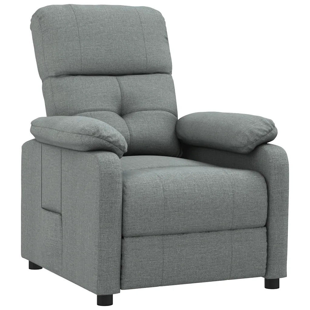 Poltrona Reclinabile in Tessuto Grigio Scuro 289663
