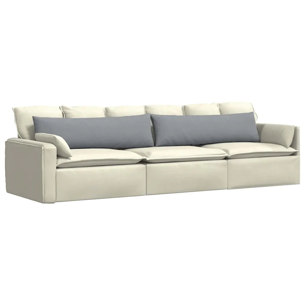 Cuscini da Divano 2 pcs Grigio chiaro 145 x 40 cm Tessuto 42013825