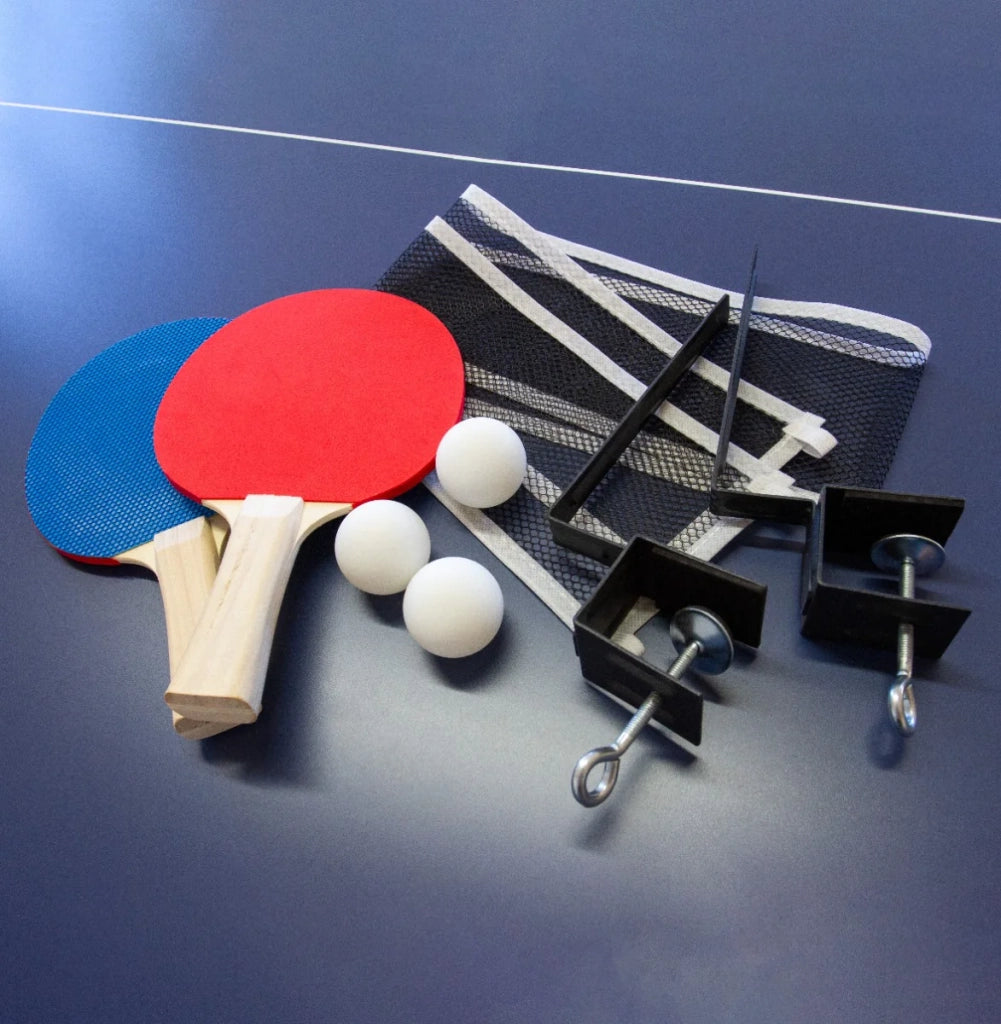 Tavolo da Ping Pong Pieghevole con Kit Racchette e Palline Tennis da Tavolo con Retina e Kit Completo Tavolo da Gioco Multiuso per Uso Interno