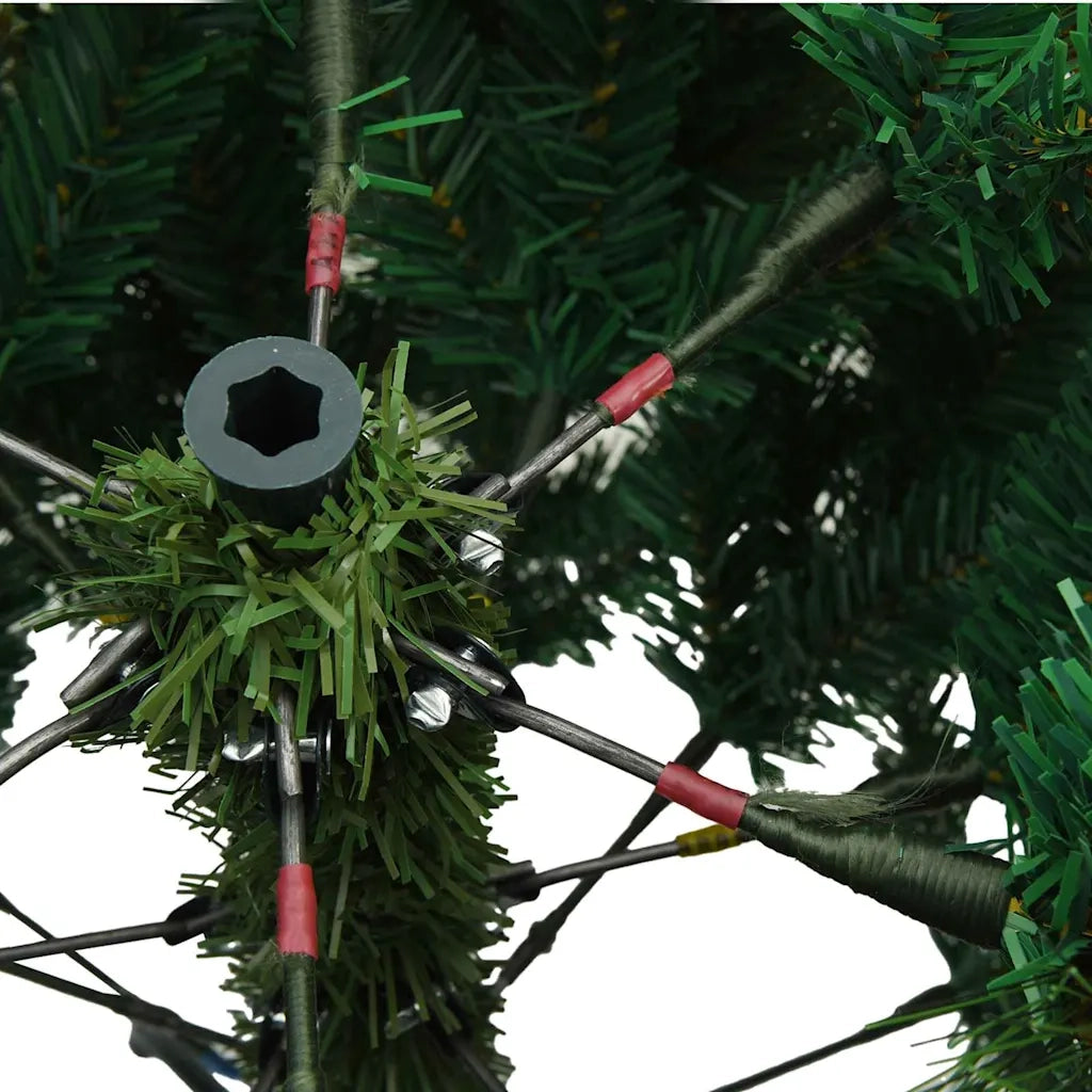 Albero di Natale Artificiale Snodato Foderato di Neve Verde 42019337