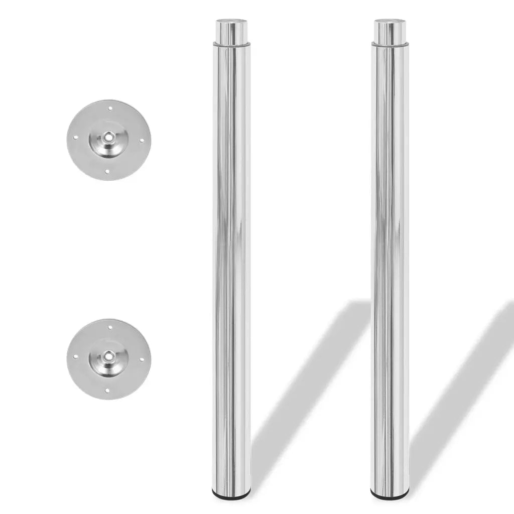 Gambe Telescopiche per Tavolo 4 pz Cromate 710-1100 mm cod mxl 72276