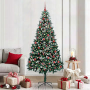 Albero di Natale artificiale con 300 LED Verde 210 cm