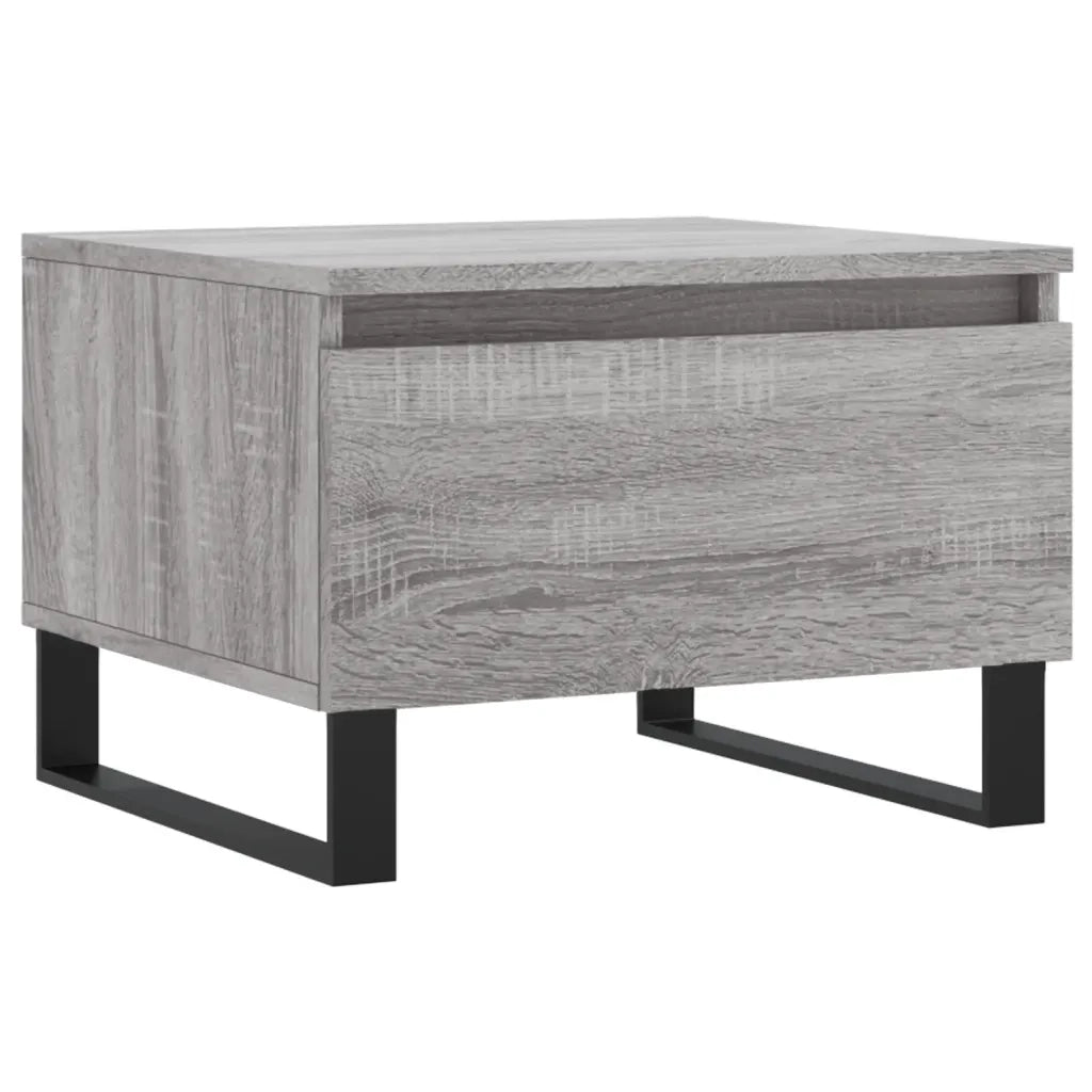 2 pz Tavolini salotto | Tavolino da caff¨¨ | Tavolino da Soggiorno Grigio Sonoma 50x46x35cm Legno Multistrato