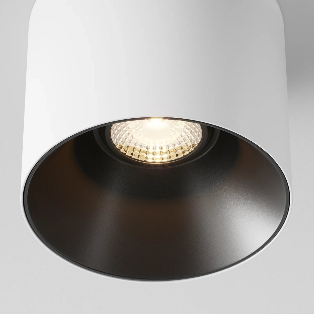 Maytoni Lampada da soffitto moderna Alfa LED 1 luce LED integrato bianco metallo