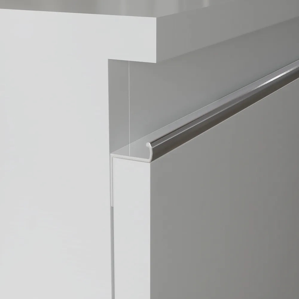 Cassettone sospeso 80 cm grigio perla opaco | Darwin
