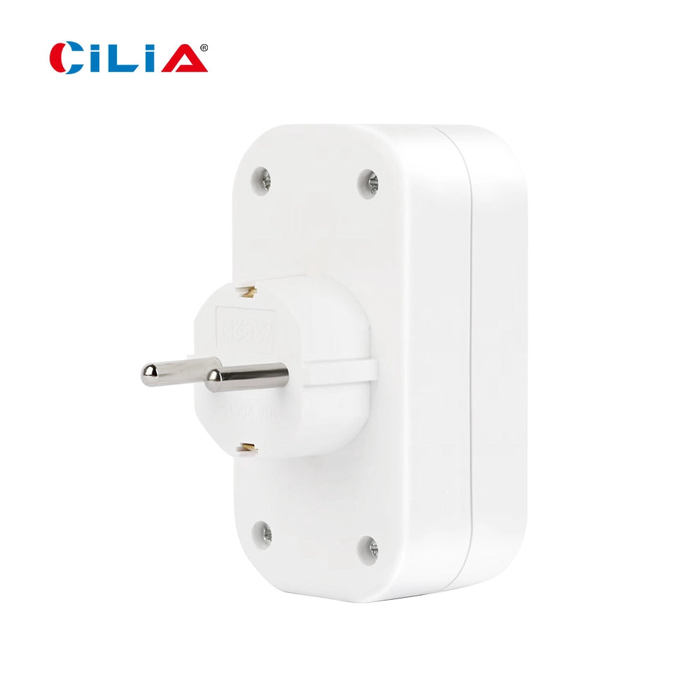 Presa Multipla 2 in 1 EU Schuko ¨C Xylo ¨C Bianco 250V 10-16A