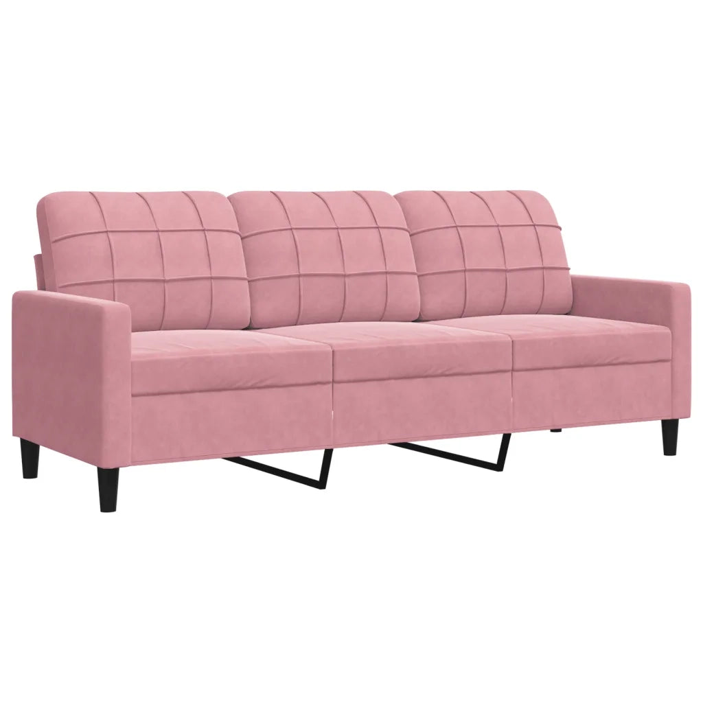 Set di Divani 4 pz con Cuscini rosa in Velluto 3278364