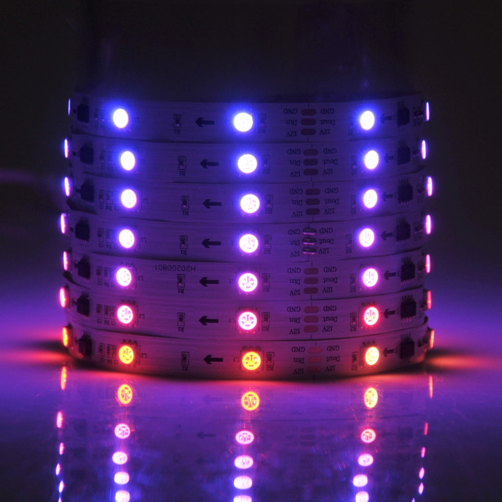 Kit striscia LED RGB Magic 5m 12V IP20 con telecomando Polux