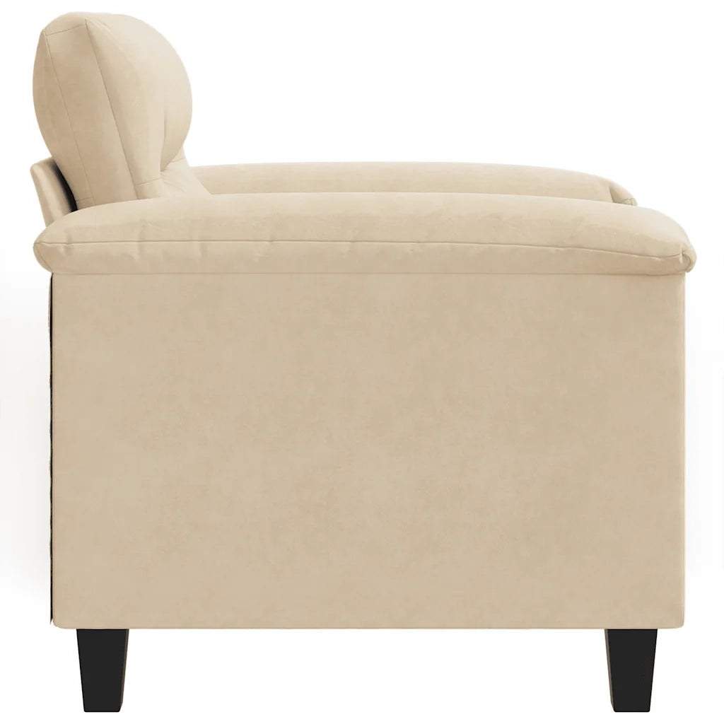 Poltrona | Sedia Relax Crema 60 cm in Microfibra