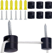 Set di 8 ganci per lampadari - alluminio nero - lampada da soffitto - per la casa.