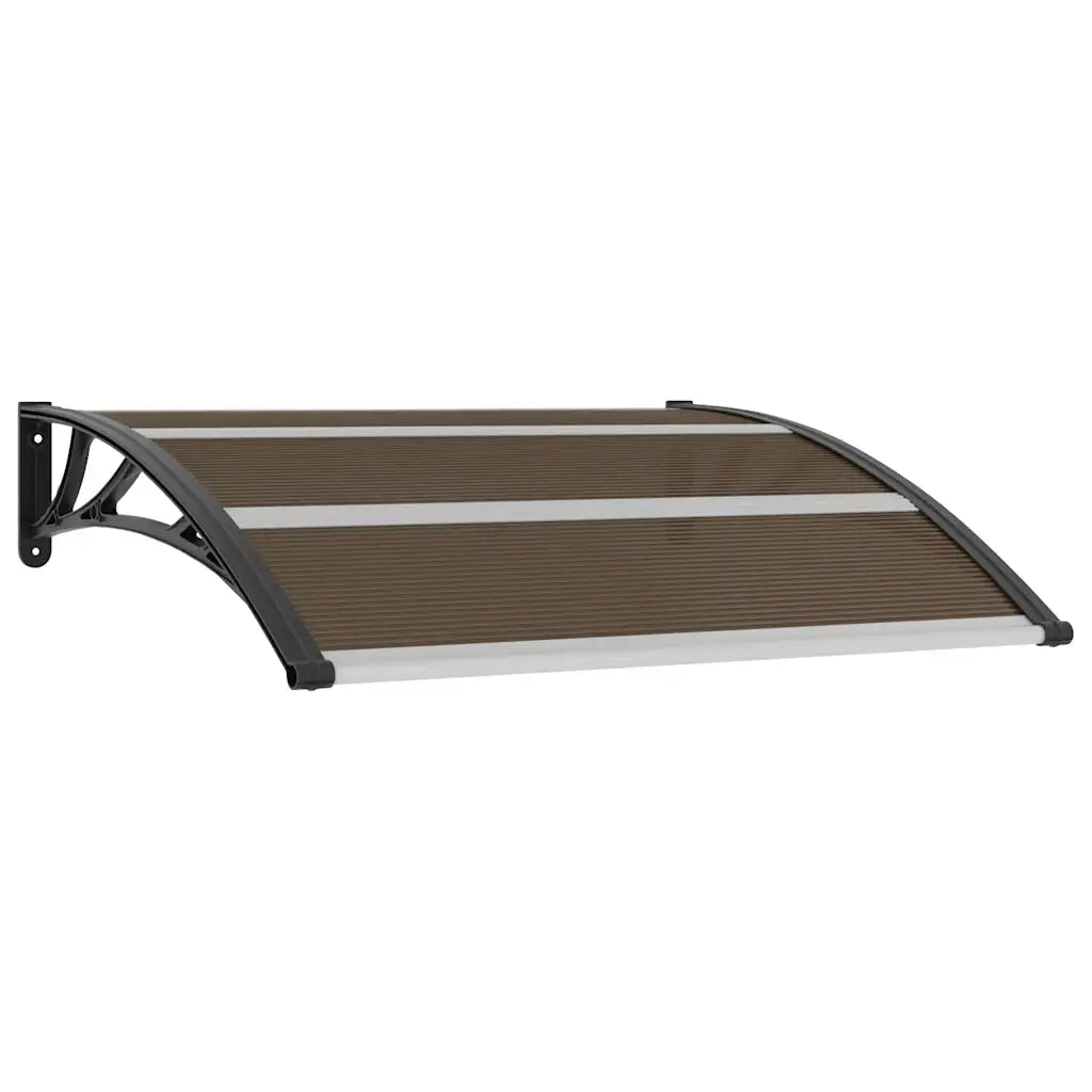 Pensilina per Porta Nera 120x100 cm in PC CFW2707360