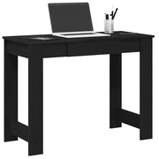 Scrivania Nera 100x45x75 cm in Legno Multistrato 860428