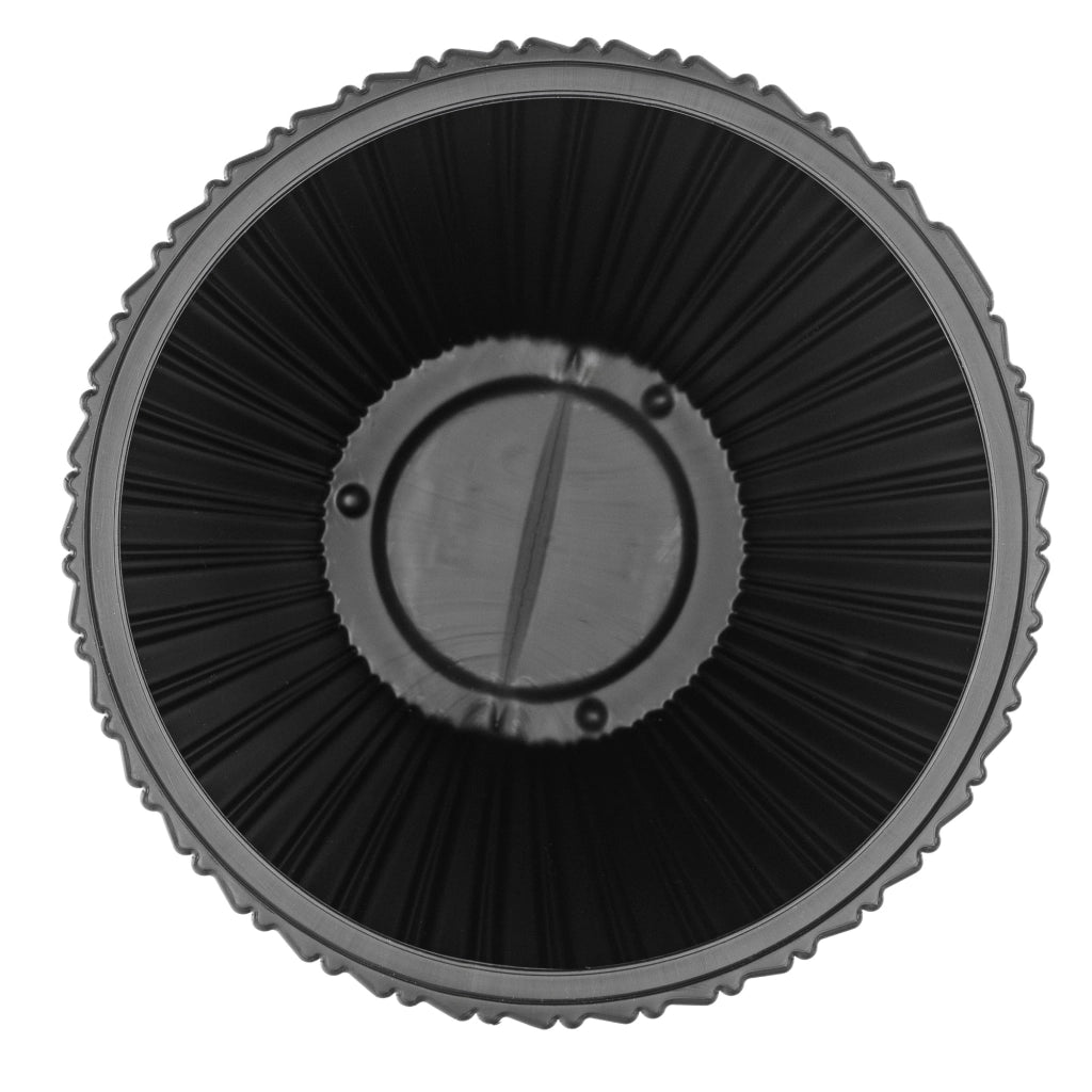 Vaso da fiori KADAX da 40 cm con coperchio e inserto, in plastica nera.