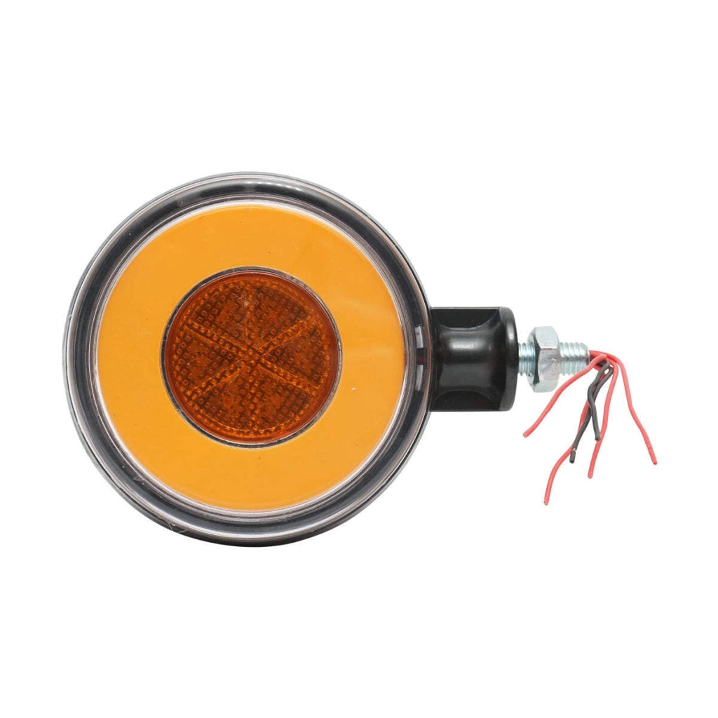 Lampada laterale con LED, 12-24V, rosso-gialla, Breckner Germany, modello FR0332RY.