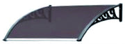 PENSILINA POLICARBONATO mod. Alveolare Marrone cm.  80x120
