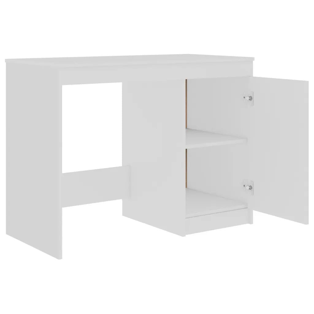 Scrivania Bianca 100x50x76 cm in Legno Multistrato 801796