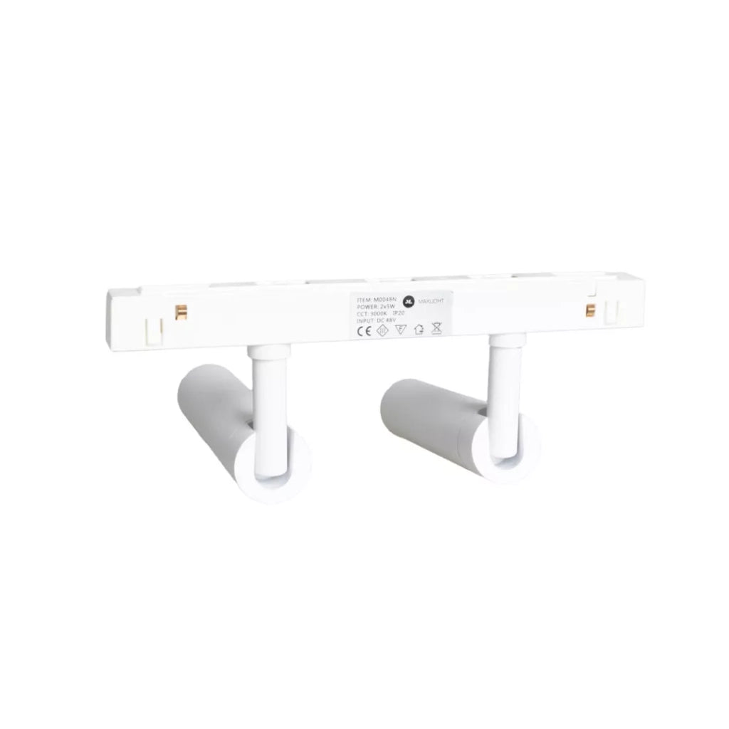 Faretto magnetico bianco doppio Zigbee 10W 806lm Maxlight
