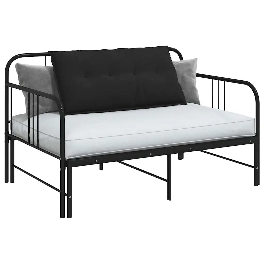 Cuscino per Schiena Nero 100 x 50 cm Tessuto in Microfibra 42014776