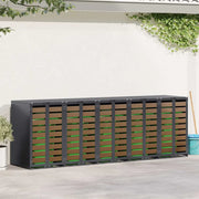 Contenitore per Rifiuti per 3 Bidoni 340 x 77.5 x 115.5 cm