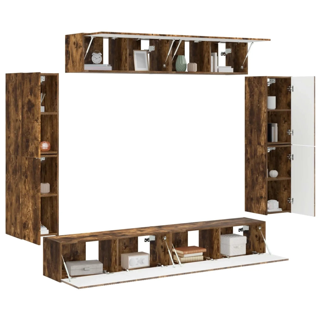 Mobile TV 8 pcs Rovere fumé