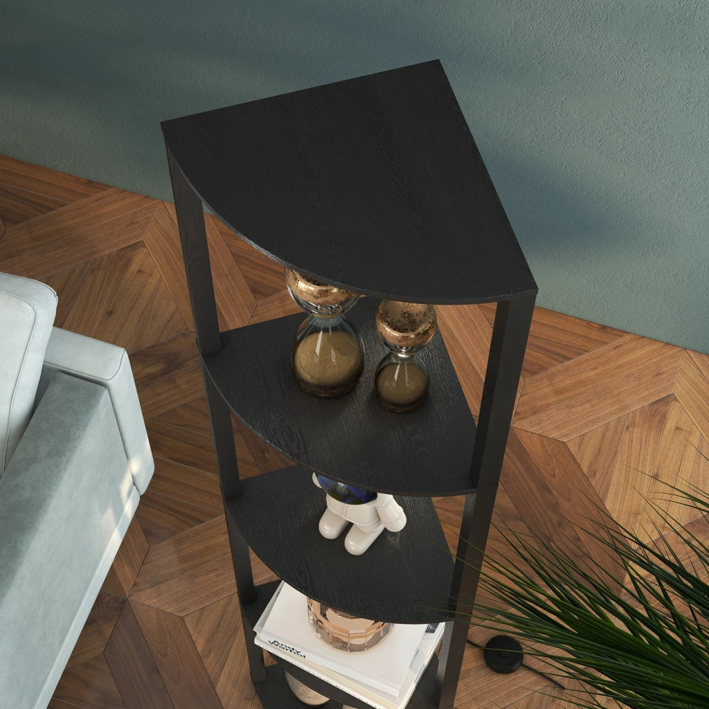 Lampada da Terra a Colonna ¨C zephmum ¨C Nero 41x29.5x163.5 cm