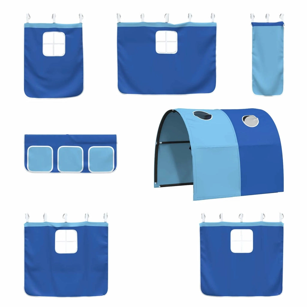 Struttura del letto loft per bambini Nero e Blu 107 x 200 cm 42020842