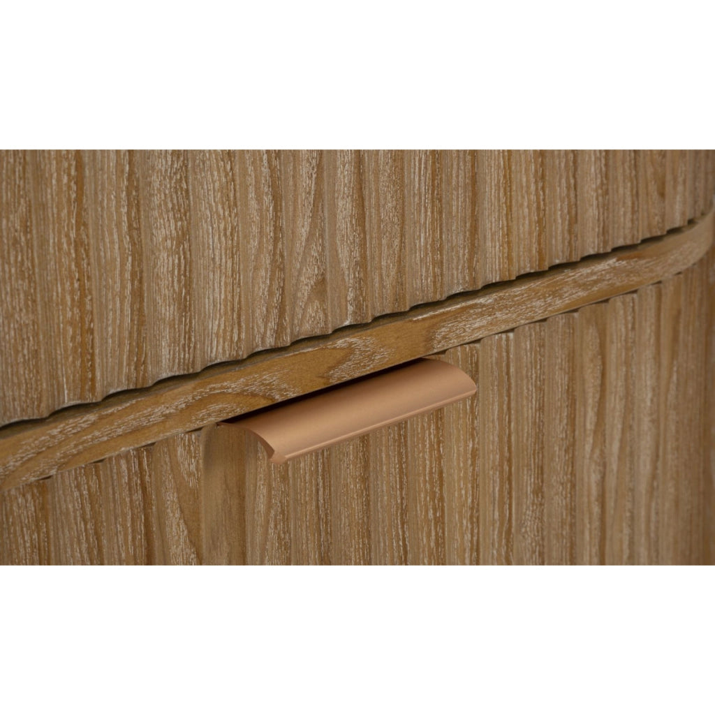 Cassettiera VKH753, Marrone, Legno, 80,5x47x82 cm
