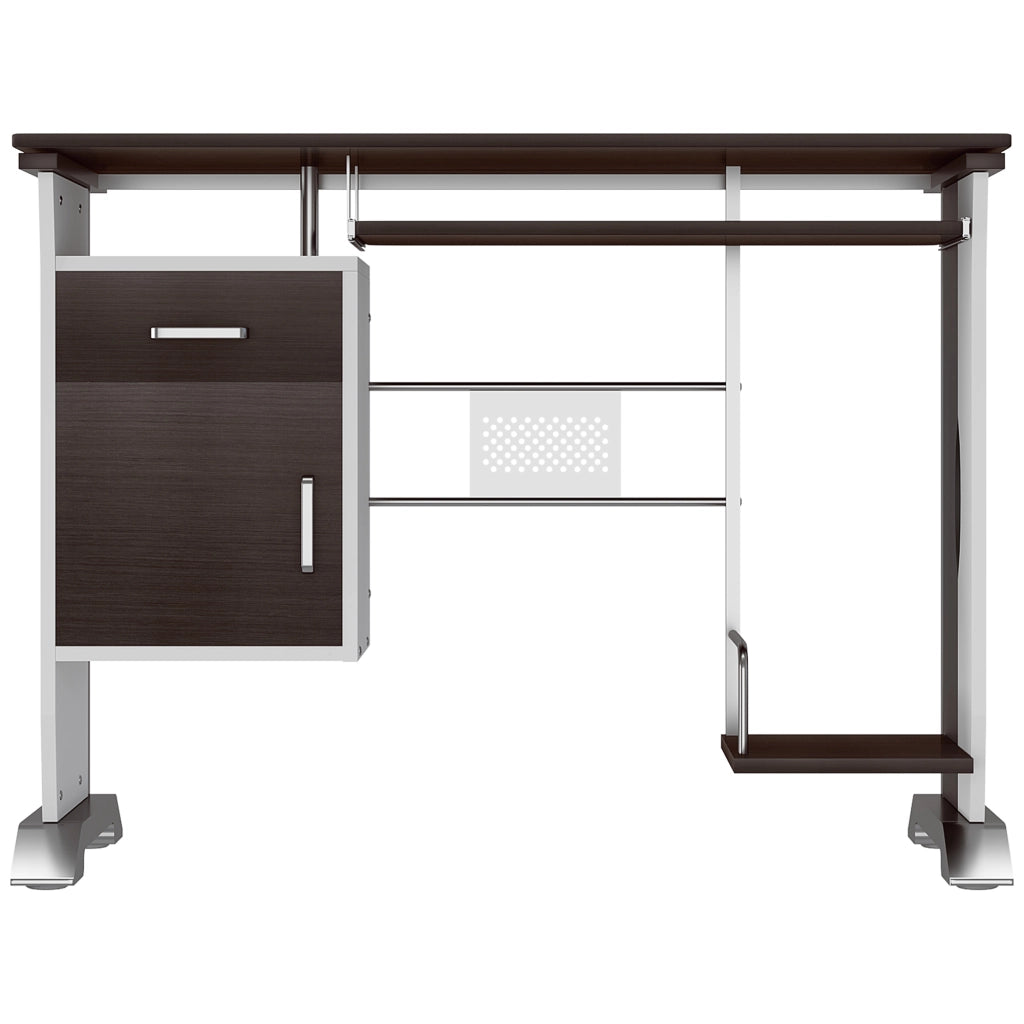 Scrivania Computer ¨C Minimal ¨C Legno Rovere Marrone 100x52x75 cm